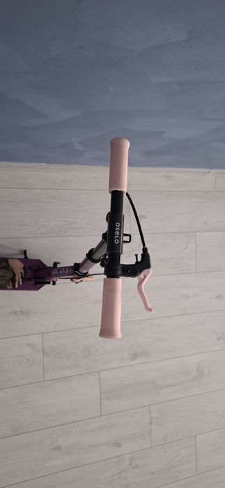 Trotinetă cu suspensii şi frână pe ghidon OXELO