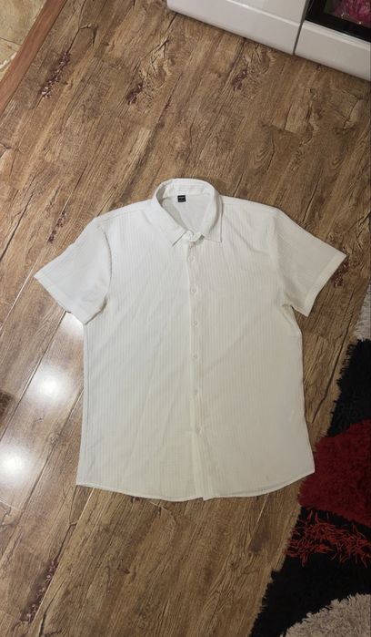 Set Compleu Camasa + Pantaloni scurti Vara Alb L