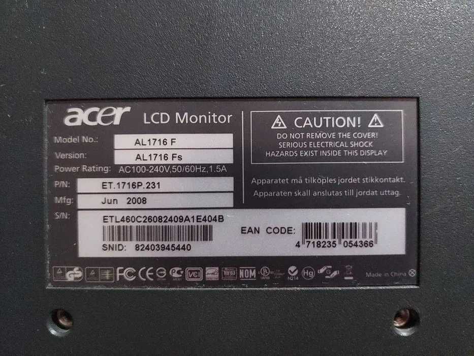 монитор квадратный Acer