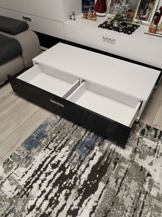 Comodă TV Staer alb-negru