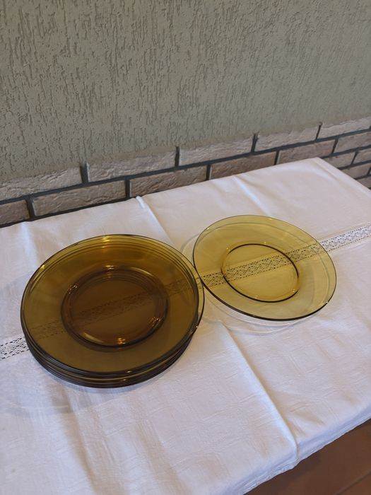 Set masa sticla transparenta