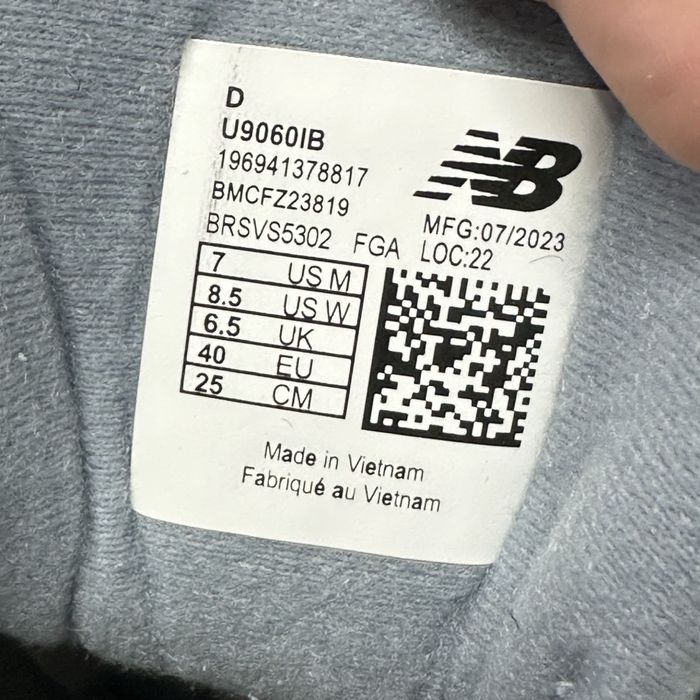 New Balance 9060 Arctic Grey U9060IB