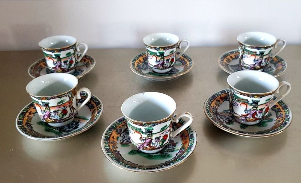 Set cafea/desert vechi de colectie din porțelan