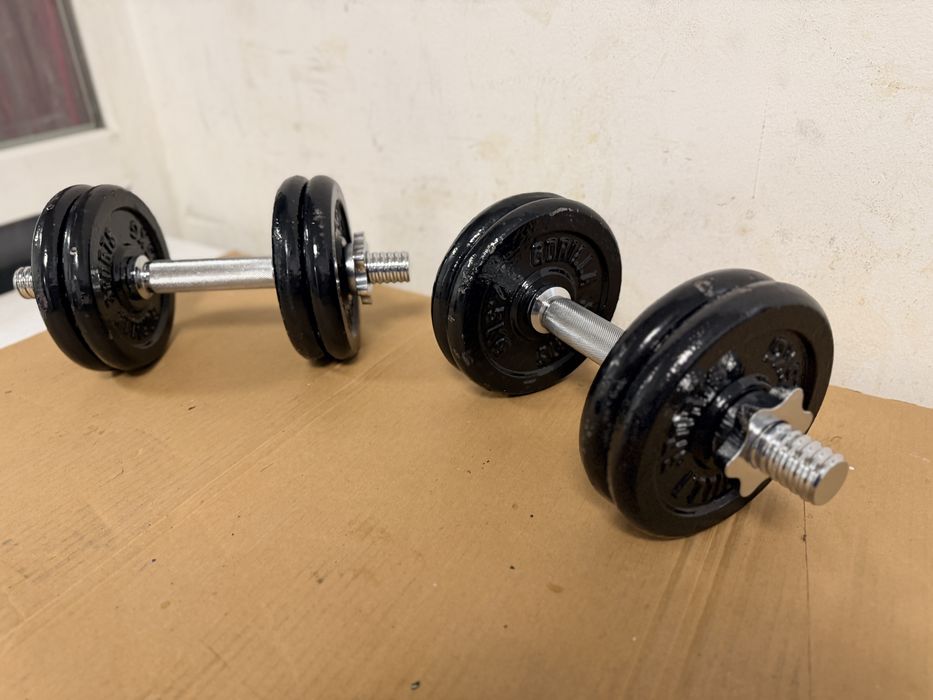 Gantere reglabile noi set 25 kg. 12,5 kg+12,5 kg=25 kg pret promo 250 lei