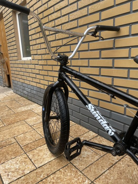 BMX Sunday черный с серебрянным рулем