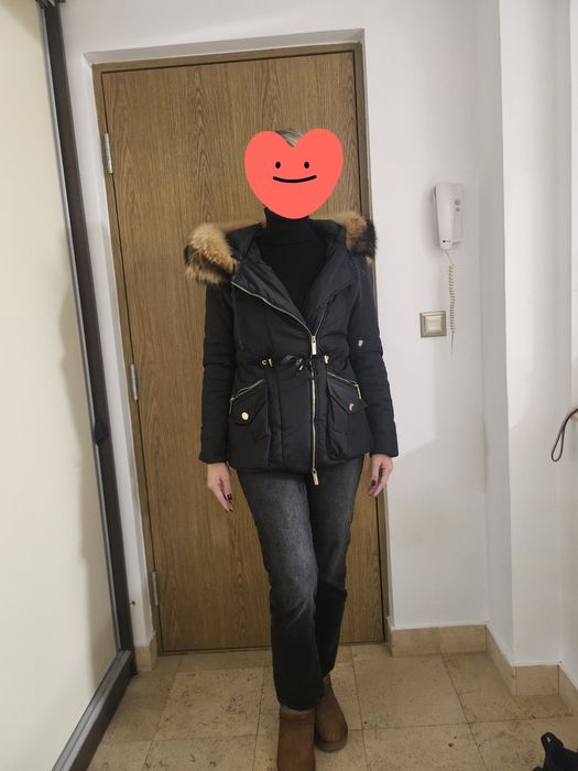 Geaca  Roberta Biagi cu guler blana naturala