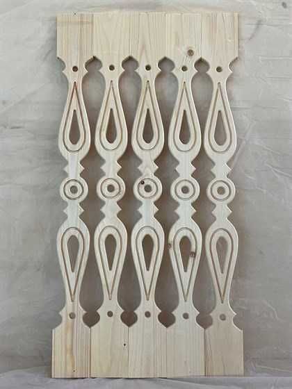 Балюстри дървени плоски.