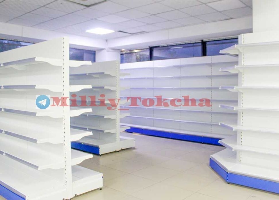 Supermarket tokchalari, Zamonaviy STELLAJ, dokonga prilavka, polka