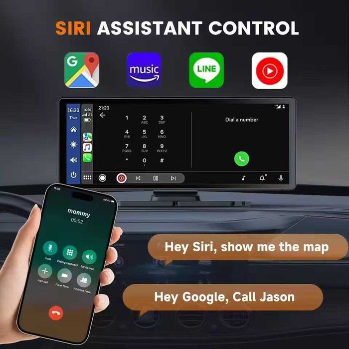 Navigatie AUTO Universala 360° Apple Carplay/Android Auto