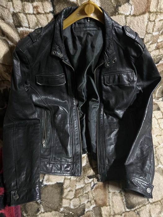 Geaca piele Calvin Klein Jean