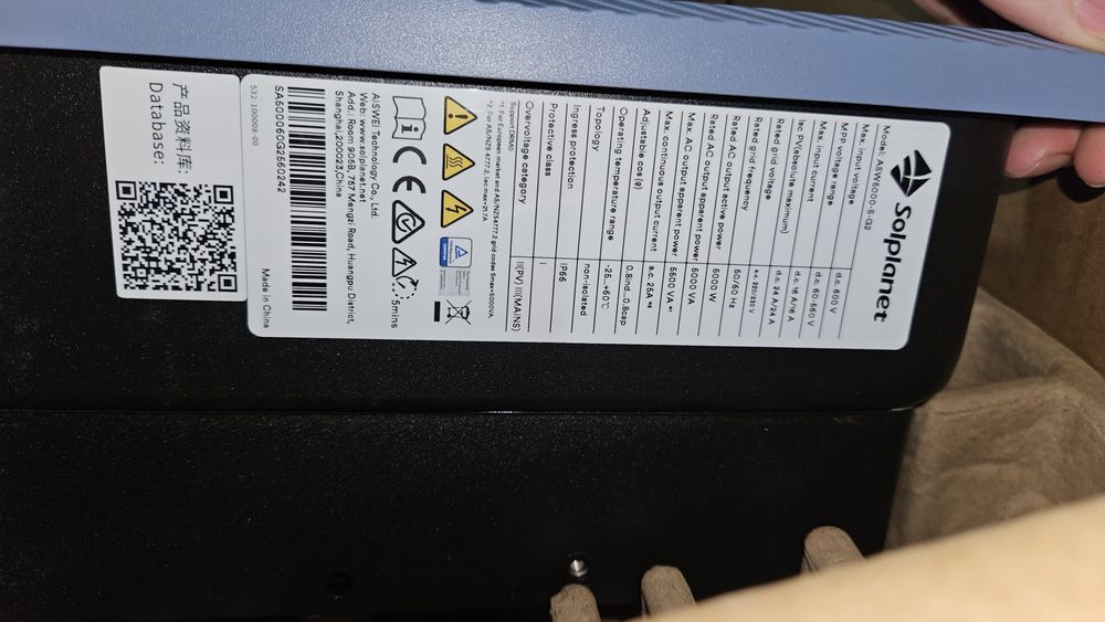 Inverter 5KW, Solplanet ASW5000-S-G2 ON-GRID , NOU