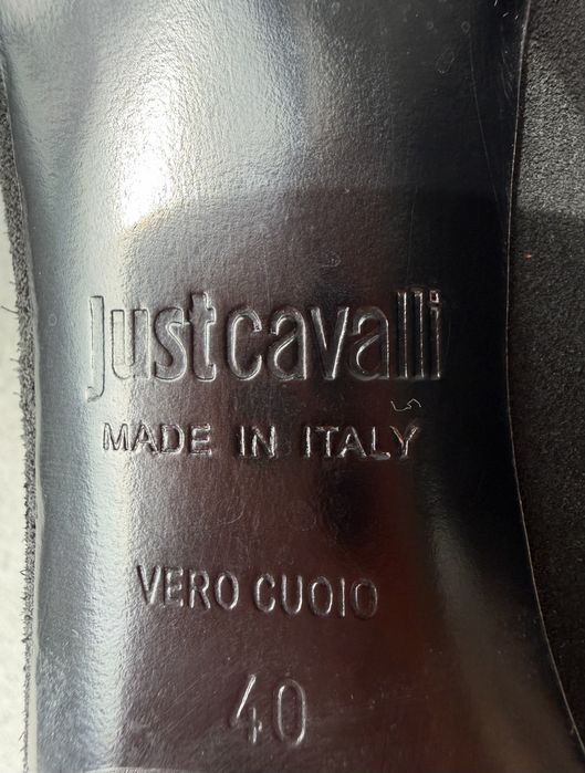 Оригинални Чизми Just Cavalli от велур, размер 40