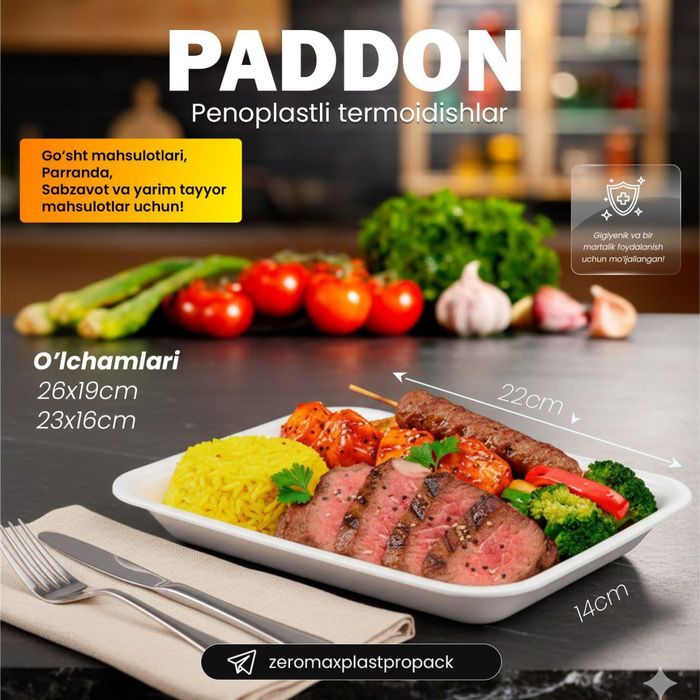 Adnorazviy idishlar bir martalik idishlarni yitqazib beramiz Zeromax p