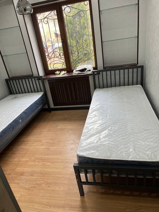 Односпальная кровать Loft krovat темир крават metal kalavat Лофт