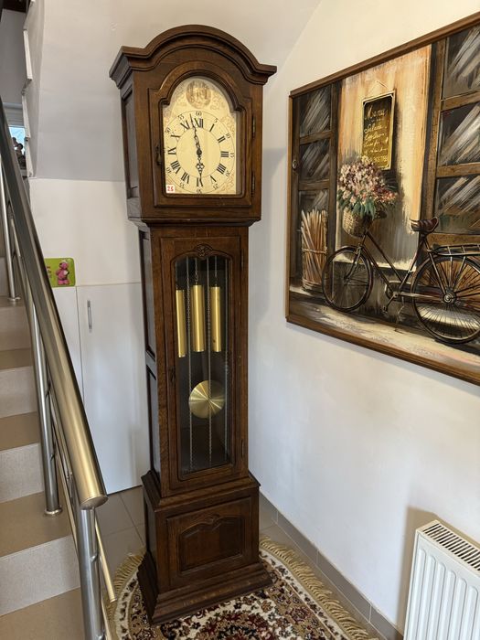 Ceas Pendul//Podea//Warmink//Westminster//Cadran Emailat Pictat Manual