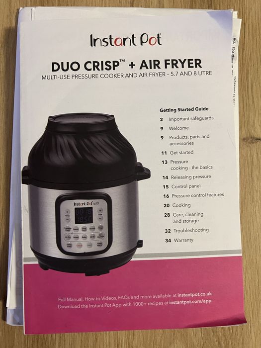 Комбиниран Мултикукър Instant pot duo crisp+ Air fryer