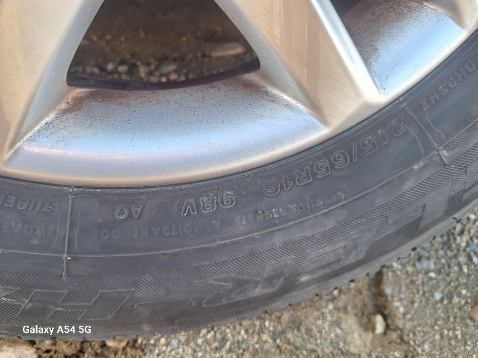 Jante VW Tiguan R16 model San Francisco cu anvelope vara 215/65R16 Bridgestone dot 0223