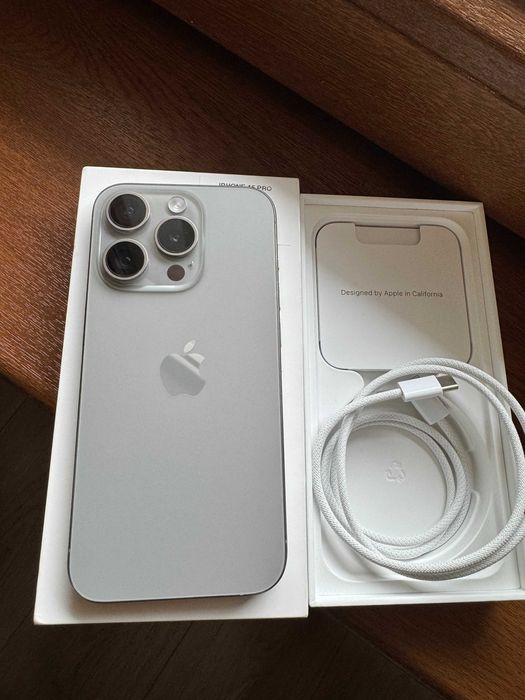 iPhone 15 Pro Natural Titanium **256Gb CA NOU** Factura achizitie