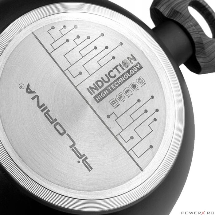 Oala cu capac, invelis antiaderent si manere din bachelit, 20cm, 2.5l,