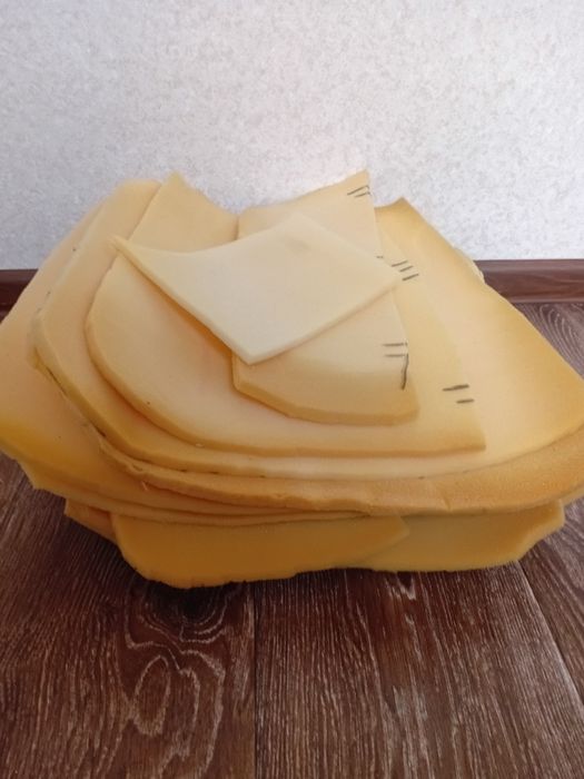 Поролон тонкий в кусках