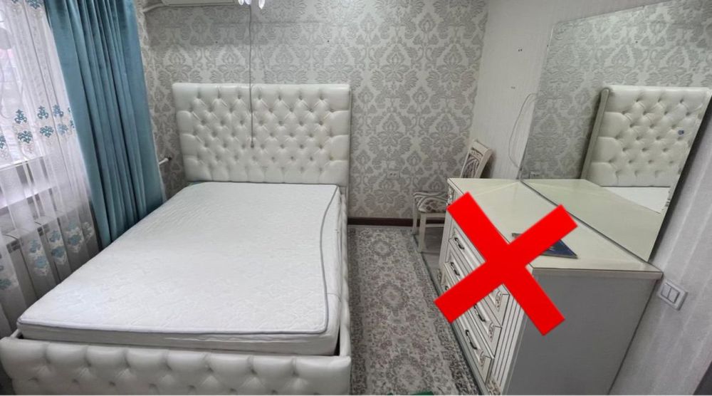 кровать+матрас+зеркало