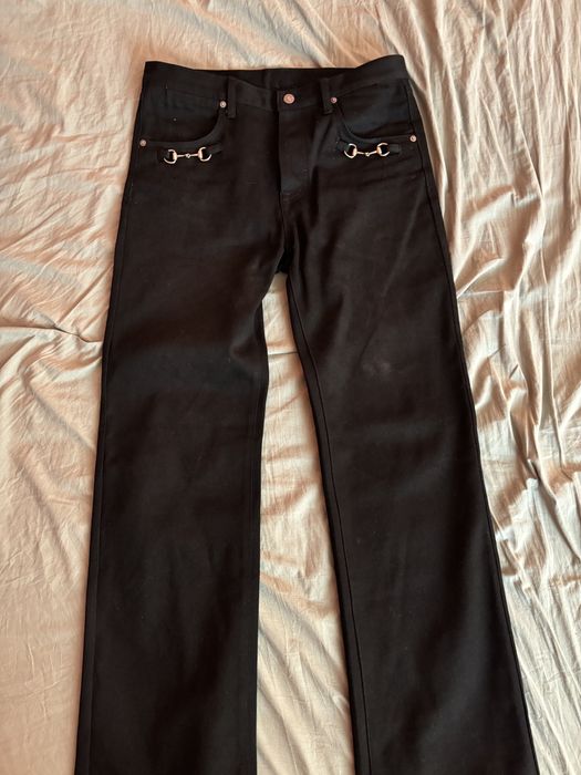 Black Horsebit Jeans Demna 34
