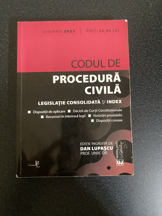 Carti si Coduri Drept penal, civil, administrativ, fiscal, etc.