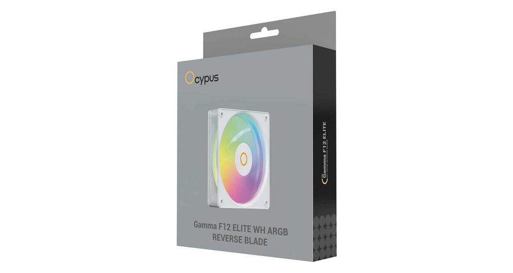 \ Вентилятор для корпуса Ocypus Gamma F12 Elite WH ARGB REVERSE BLADE