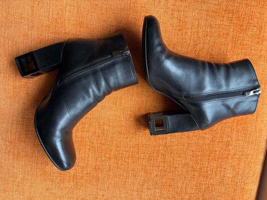 Боти на ток, естествена кожа Gianni