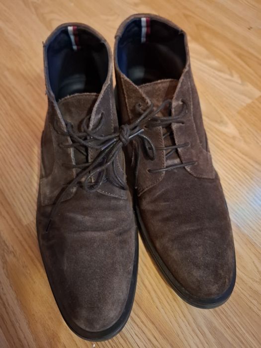 Велурени боти- Tommy hilfinger-42Н-естествен велур