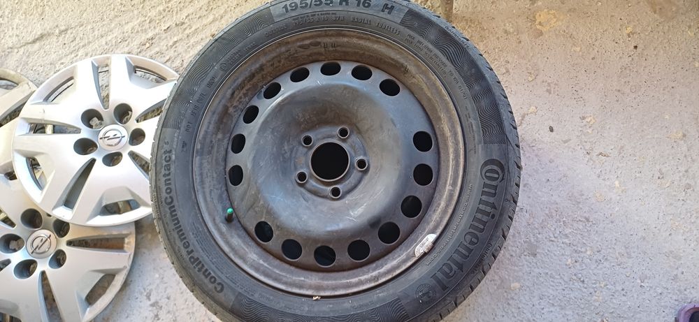 Roti complete vara, 195/55/16 Opel 5x110 anvelope Continental Premium