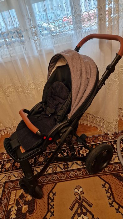 Krausman Nexxo Black – Cărucior 3 în 1, complet, stare excelentă