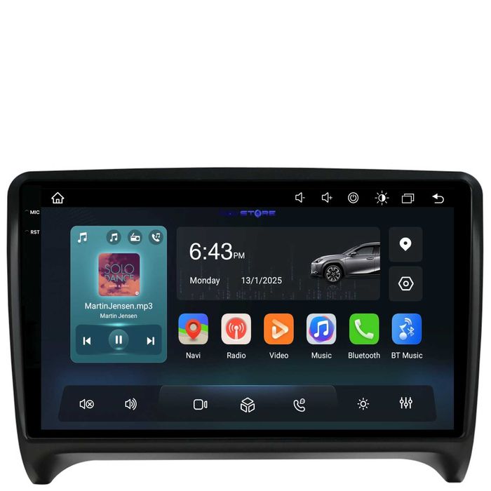 Navigatie Dedicata Audi TT (2006 - 2012) 9 Inch, Bluetooth, Carplay