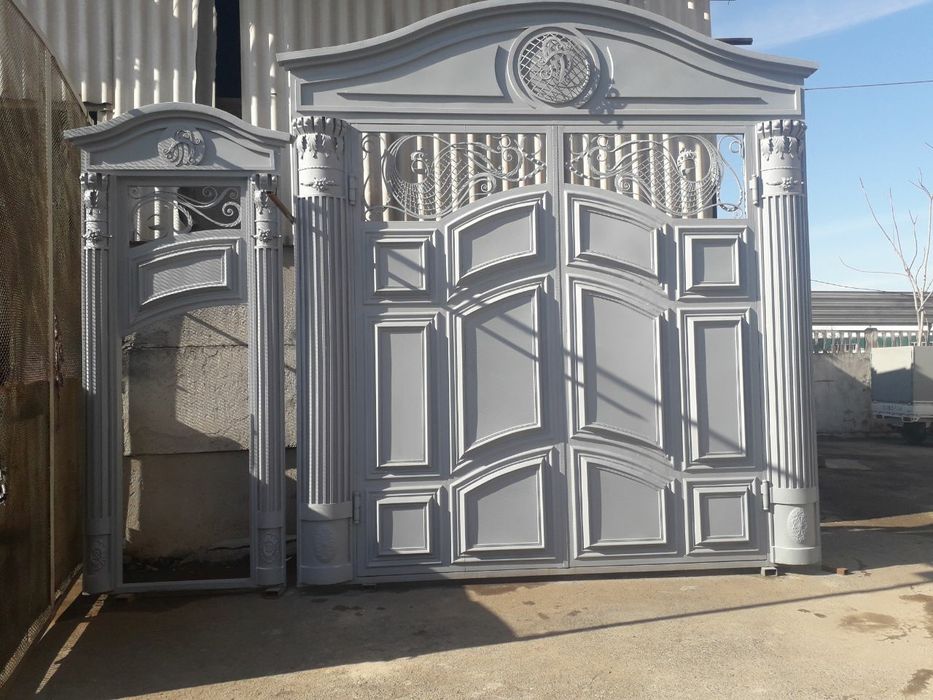 Варота решотки навес