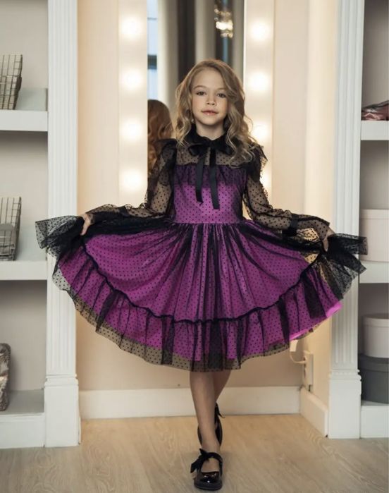 Платье для девочки Wednessday уэнсдэй подарок девочке 8 марта