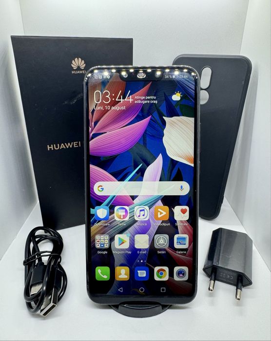 Pachet FULL BOX Huawei  Mate 20 lite cu husa si incarcator complet