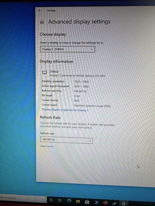 Monitor gaming Aoc 24,5 full hd 144hz