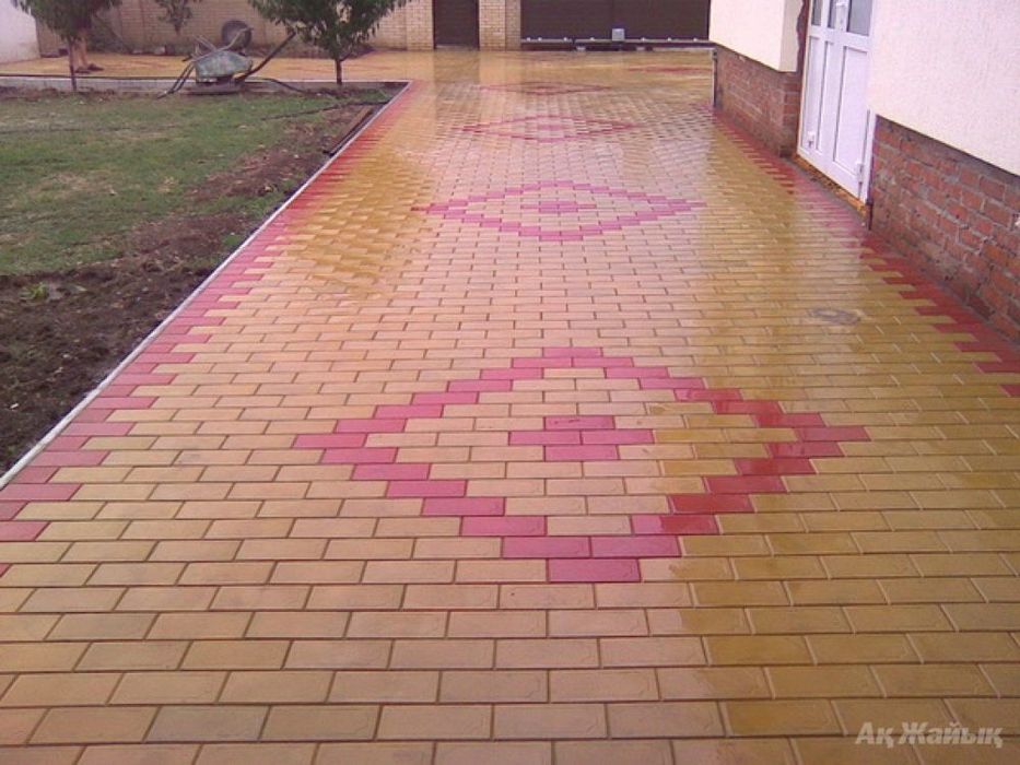 Укладка брусчатки поребрик и бордюр