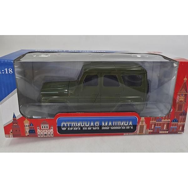 Метална количка уаз 469 - зелена 1:18