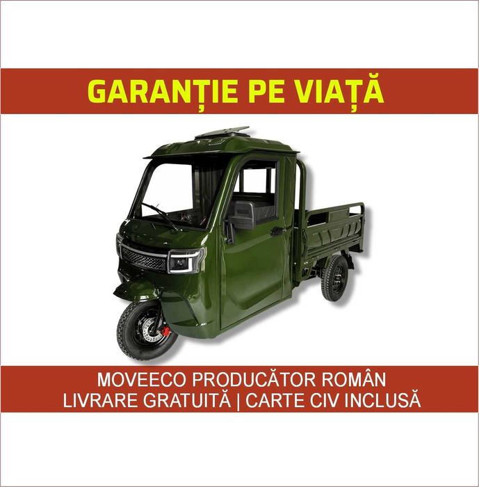 Triciclu electric cu cabina KH01 / 25 km/h