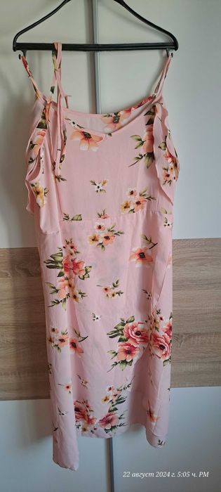 Ефирна лятна рокля 4XL, морска риза 3XL