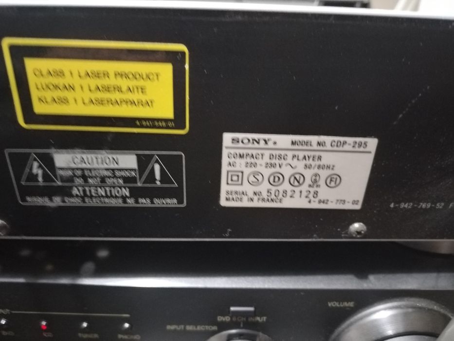 Cd player Sony cdp-295 deck stereo