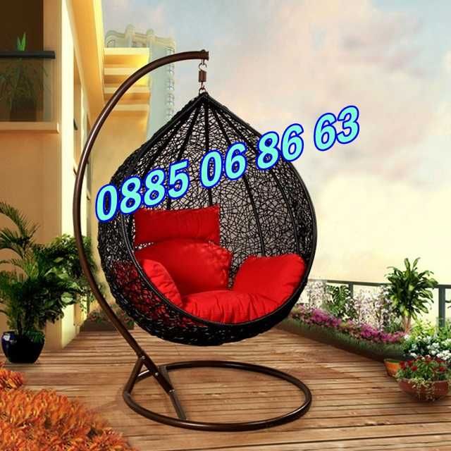 Градинска люлка гнездо, кафява люлка гнездо с възглавници