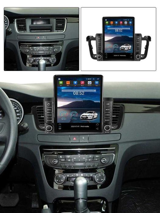 Navigatie Peugeot 508 din 2010 - 2018 Ecran TESLA 9.7 inch 4GB RAM