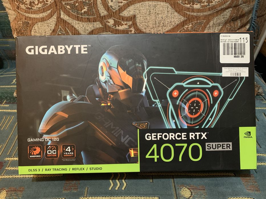 Видеокарта Gigabyte GeForce RTX 4070 Super Gaming OC