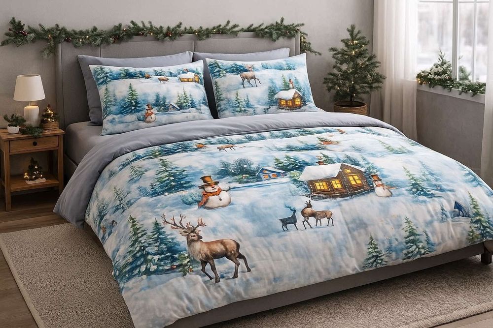 Коледно предложение от висок клас памучен сатен