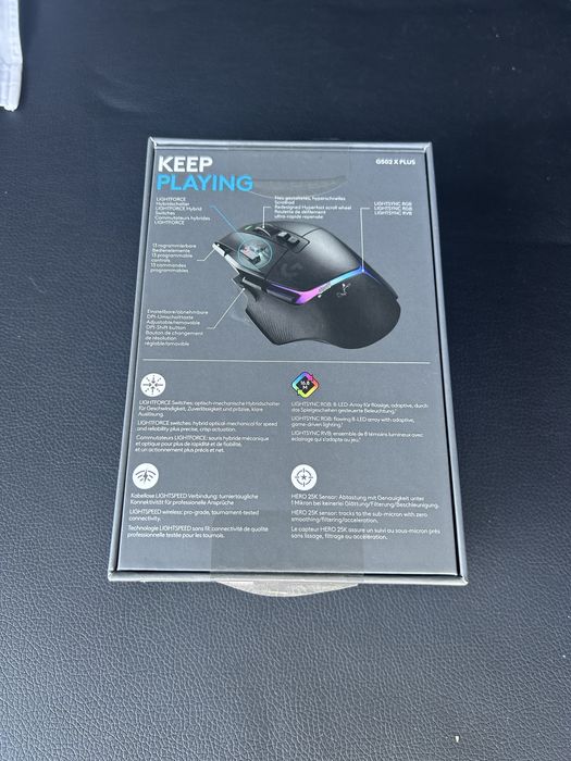 Мишка Logitech G502X plus (черна)