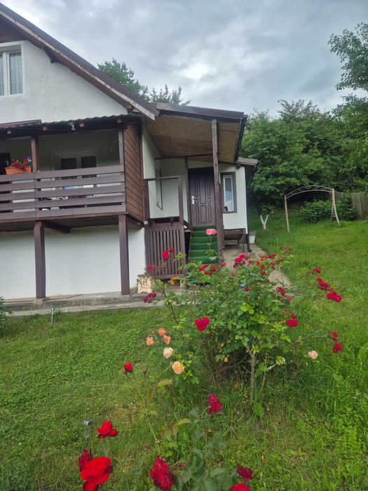 Casă din lemn, teren 1000mp, Sărata Dobreni, aproape de Piatra-Neamț