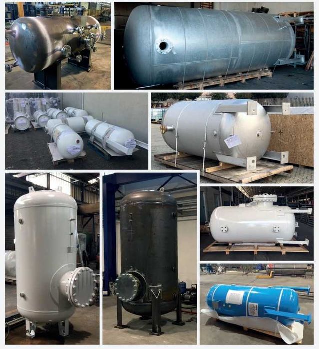 Butelie / Rezervor aer 2000L - Vopsit sau ZINCAT, kit accesorii inclus