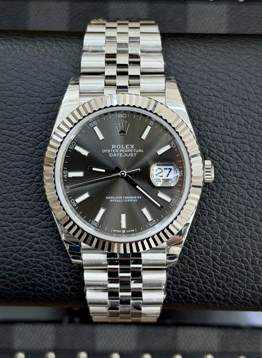 Rolex Date-Just 41 Grey Dial ETA 3235